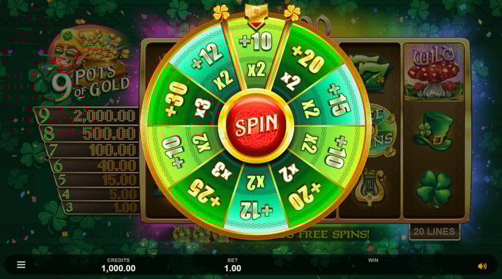 9 Pots of Gold slot screenshot